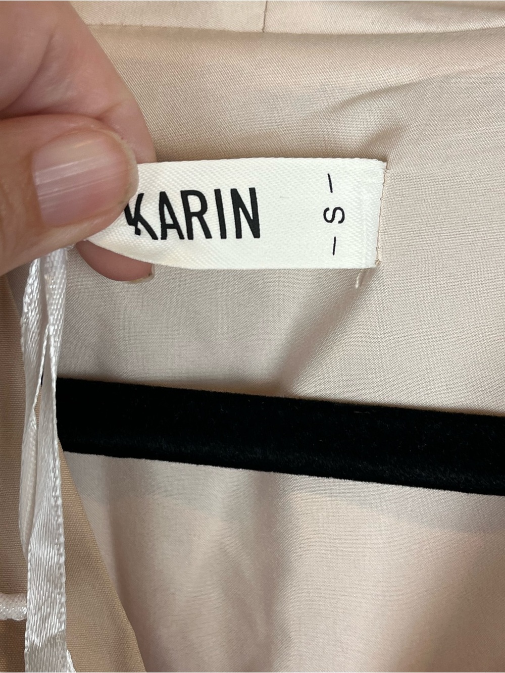 NWT Grace Karin Zipper Front Smocked Waist Cap Sleeve Midi Dress Tan Small - Picture 13 of 15